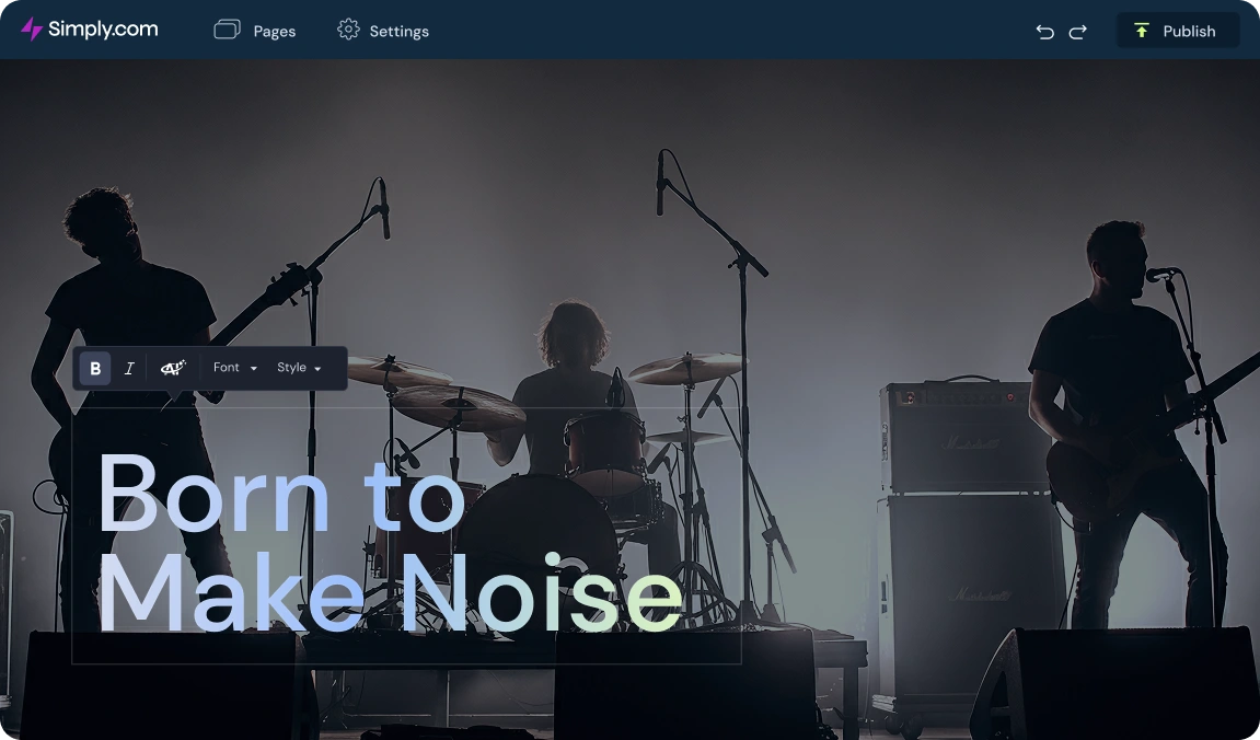 Bannière du concepteur de site web